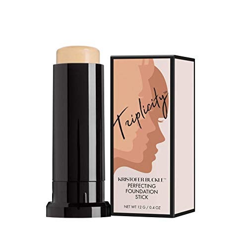 KRISTOFER BUCKLE Triplicity Perfecting Foundation Stick 04 oz Primes Skin Provides Buildable Coverage Has A Soft Focus Effect Fair Warm - Image 2