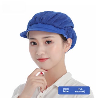 Breathable Chef Cap Dustproof Kitchen Work Hat for WomenDeep Blue full network Deep Blue full network - pzsku/Z6AC1629F08E104751E42Z/45/1746186700/4a50d6c6-f241-4c01-9268-f8fd1ef6779f