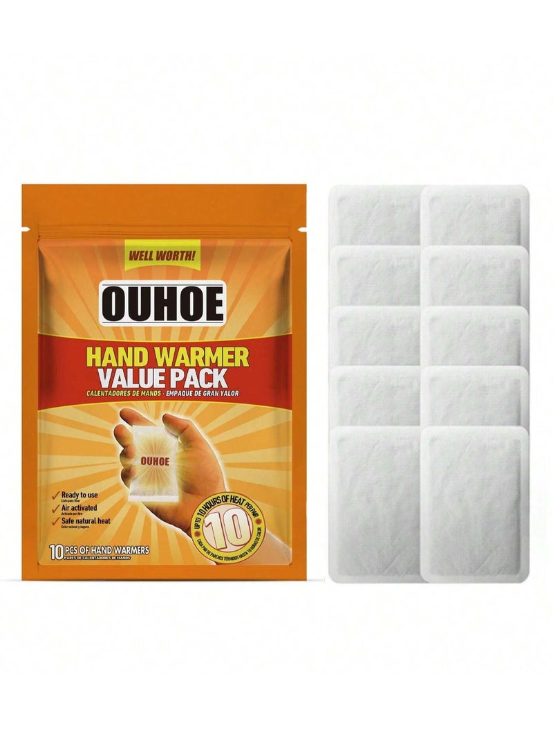 OUHOE Hand Warmer 10 Pcs  Pack for Skiing,Camping,Hiking,or Fishing - Image 1