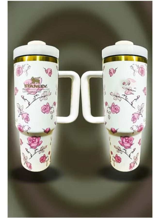 Stanley 40oz Tumbler – Stainless Steel Travel Mug with Reusable Straw – BPA Free, Eco Friendly & Dishwasher Safe – Leakproof FlowState Lid & Double Wall Insulation – Keeps Drinks Hot 16H & Cold 24H – Slim Base Fits Most Car Cup Holders – Ergonomic Durable Handle for Travel, Work & Outdoor Use - Image 3