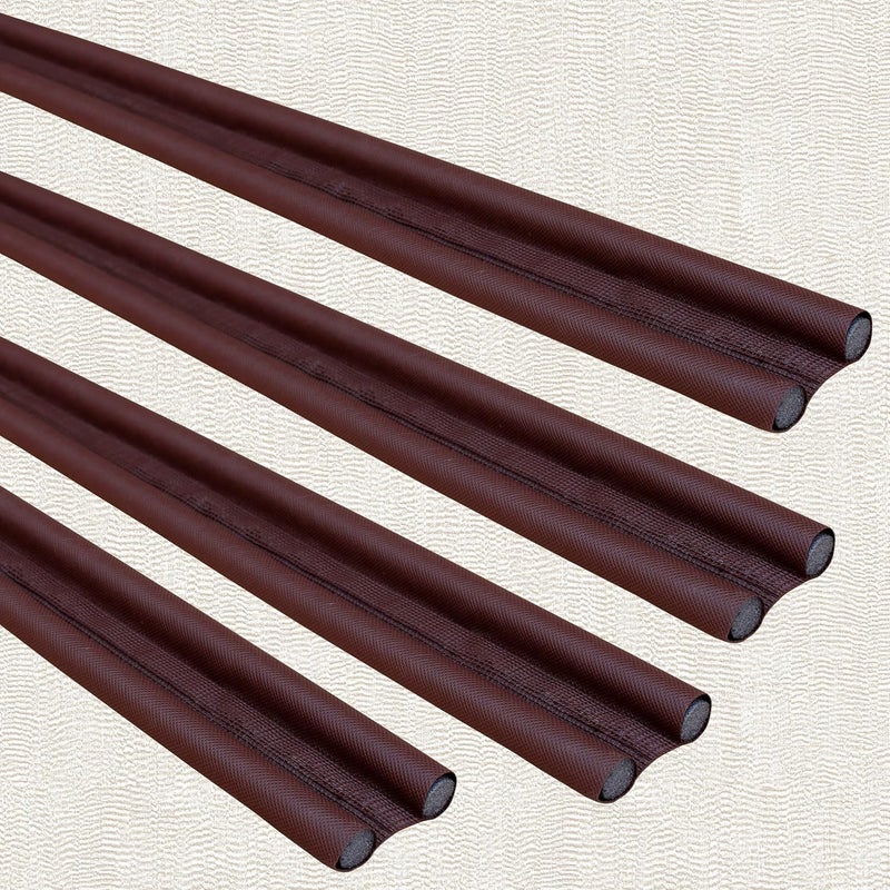 STONE STONE Door Bottom Draft Gap Sealer Strip Stopper Guard for Home to Prevent InsectsOutside DustIndoor Cool Heat IsolationWeather Sound ProofFully Flexible Floor MountedSize39 inch 4 Pcs - Image 1