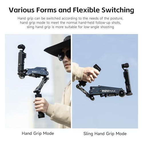 Vaxis Global MOVMAX Blade Arm Handheld Kit for DJI Pocket 3, Insta 360, and GoPro Hero 12 Action Cameras, Handheld Stabilizer/N2 Arm Technology/Universal Locking Screw - Image 2