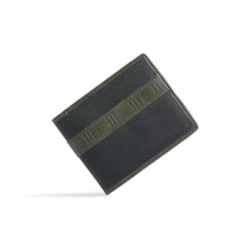 EUME Zen Wallet for Men, Olive Green | Slim Bifold Premium Vegan Leather | 6 Card Slots, 2 Compartments, 2 Slip Pockets| Stylish & Durable Men Wallet | Perfect for Everyday Use - Image 1