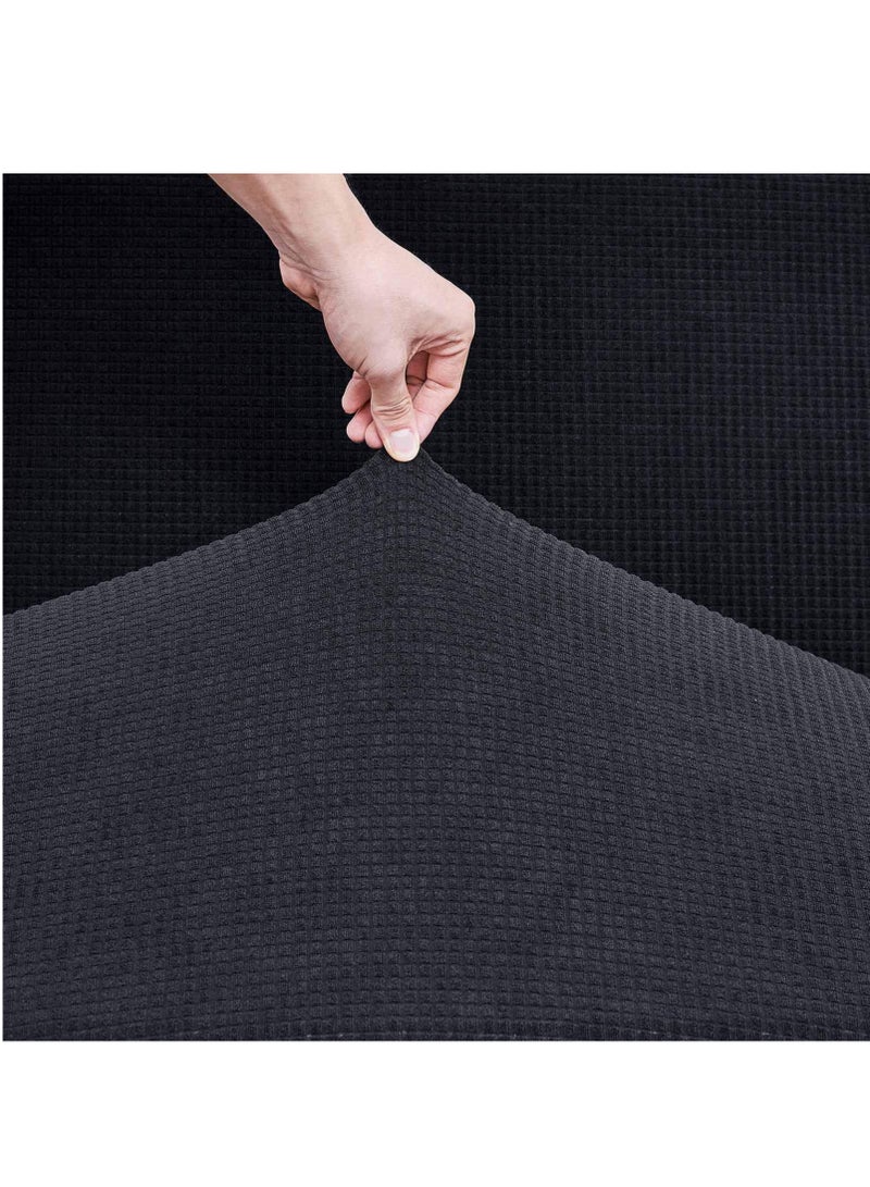 غرفة المعيشة مجموعة أريكة مرنة مجموعة أريكة أزياء مجموعة أريكة 3 مقاعد وسادة مجموعة أريكة النعال مجموعة أريكة الأثاث مجموعة واقية من أريكة مجموعة أريكة ( أسود ) - Image 3