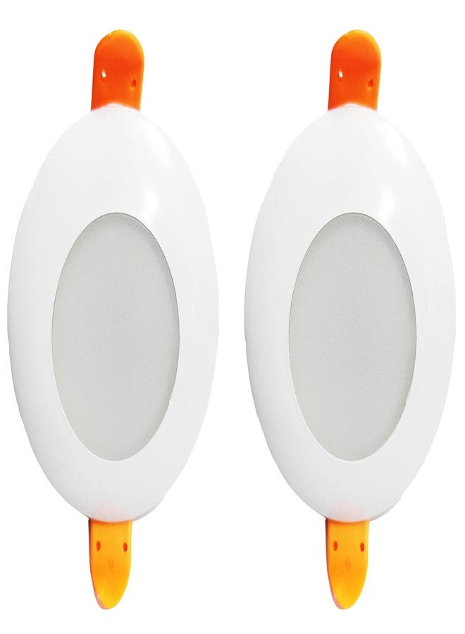Nelson 3W b22d LED White Ceiling Light, Pack of 2