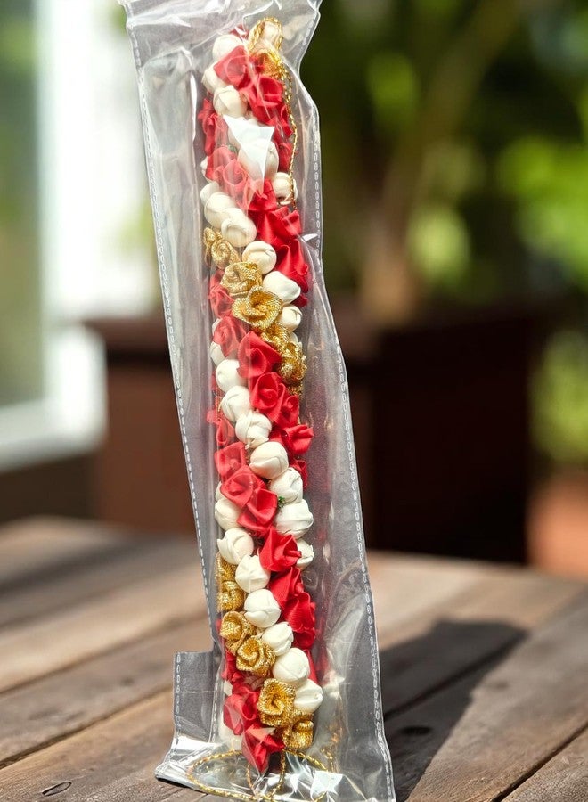 Chanderkash1PC Artificial Mogra Gajra for Hair Bun - Traditional Jasmine Gajra Scrunchie - Elegant Floral Hair Accessory for Women & Girls - Image 1