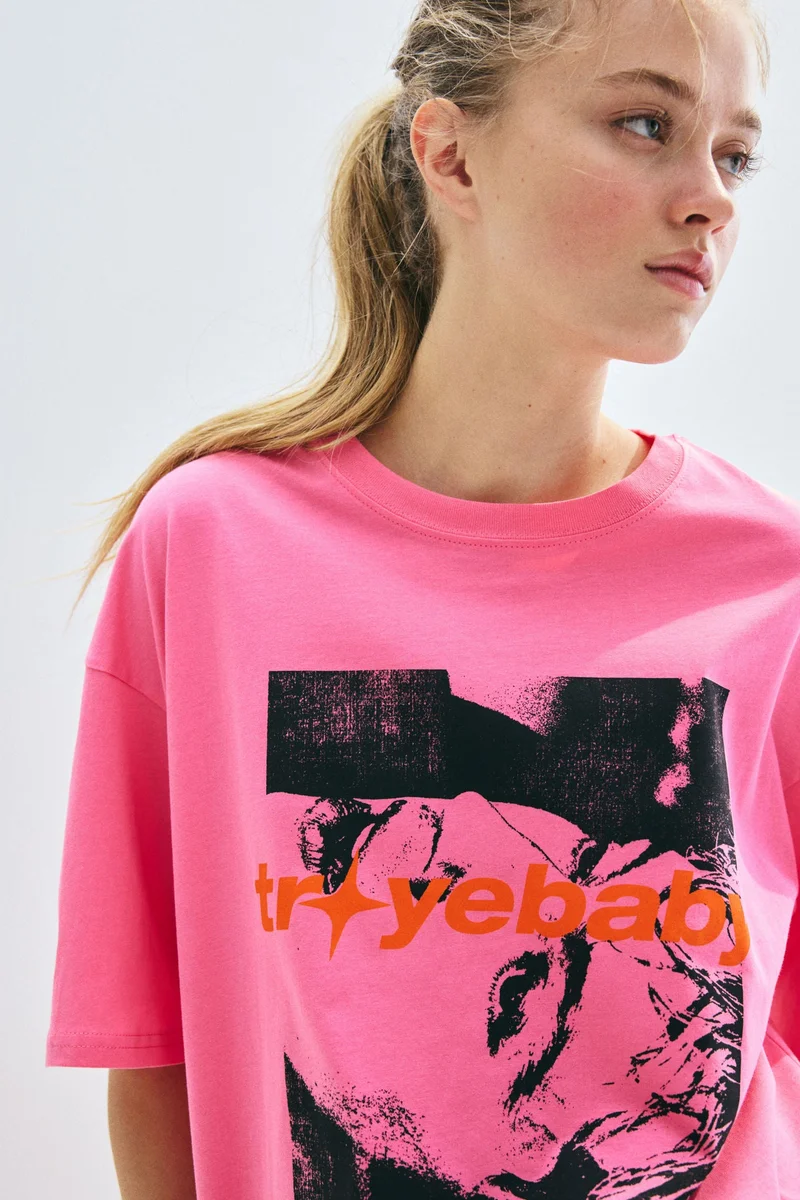 H&M Oversized printed T-shirt