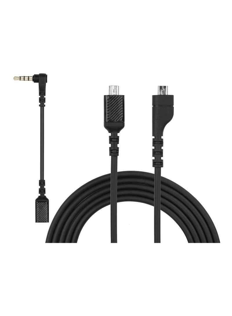Arctis 3 Arctis 5 Cable, LOL PARTY Aux Cord Replacement for SteelSeries Arctis 3 5 7, Arctis Pro and Arctis Pro + GameDac Headset Detachable Audio Cable 5ft - Image 1