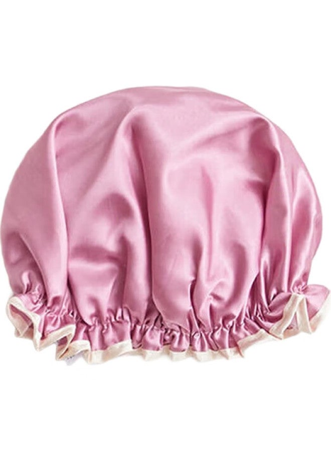 SANLI Waterproof Shower Cap, Double-Layer Bathing Hood, Cleaning Dust-Proof Hair Cover, Kitchen Oil-Proof Proof Head Cover, Randomly Selected One - Image 1