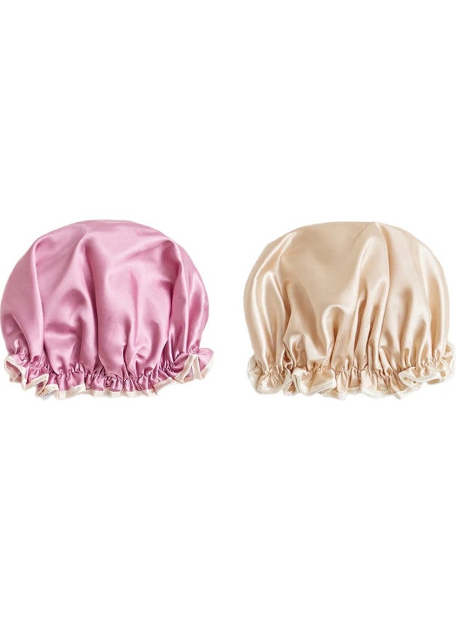 SANLI Waterproof Shower Cap, Double-Layer Bathing Hood, Cleaning Dust-Proof Hair Cover, Kitchen Oil-Proof Proof Head Cover, Randomly Selected One - Image 2
