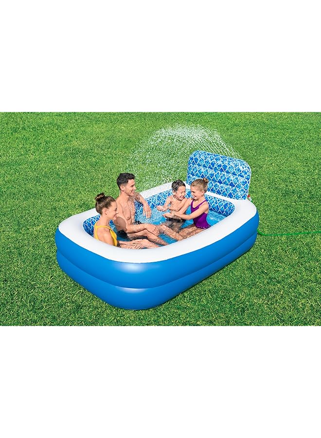 Bestway Family Pool Waterfall Oasis With Water Sprinkler 229 X 152 X 96 Cm - Image 2