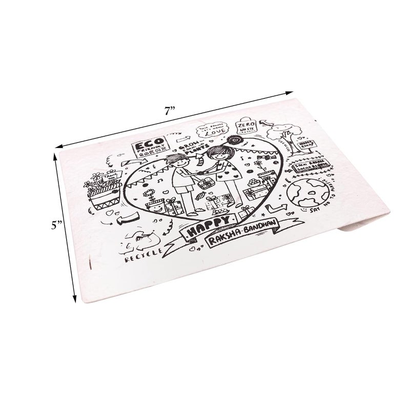 Surprise Someone Plantable Eco Friendly Organic Seeded Rakhi Envelope with Roli Chawal - Image 5