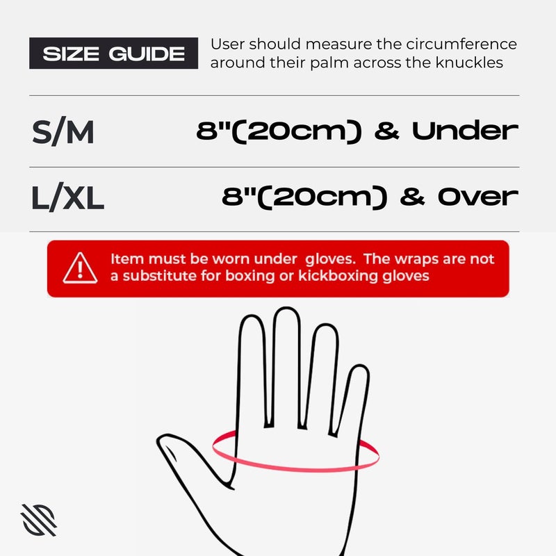 Sanabul Gel Boxing Hand Wraps for Men & Women Muay Thai MMA Kickboxing Quick Wraps Boxing Inner Gloves Wrist Knuckle Protection, Black/White, L/XL - Image 5