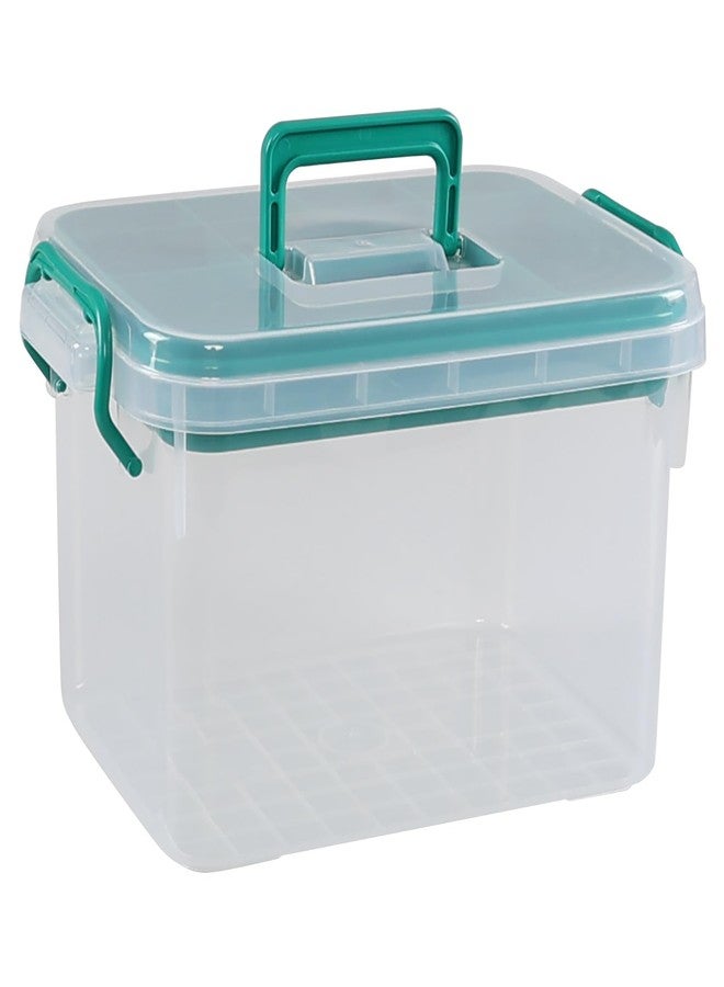 Teyyvn 1 Pack Clear Plastic First Aid Box, Family Medicine Box - Image 1