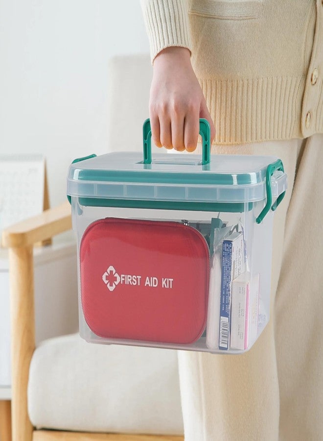 Teyyvn 1 Pack Clear Plastic First Aid Box, Family Medicine Box - Image 5