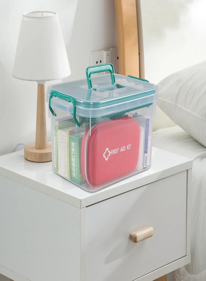Teyyvn 1 Pack Clear Plastic First Aid Box, Family Medicine Box - Image 4