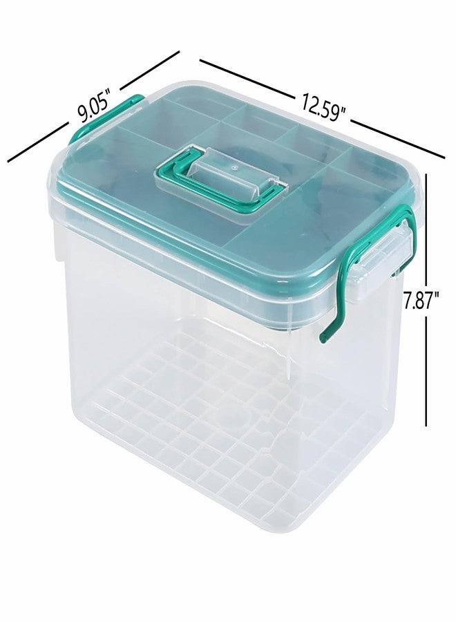 Teyyvn 1 Pack Clear Plastic First Aid Box, Family Medicine Box - Image 2