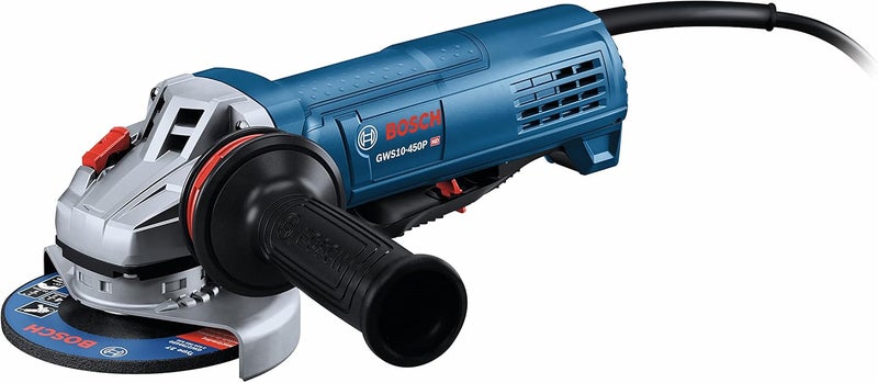 BOSCH GWS10-450P 4-1/2 In. Ergonomic Angle Grinder with Paddle Switch - Image 1