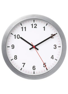 Wall clock, silver-colour, 28 cm