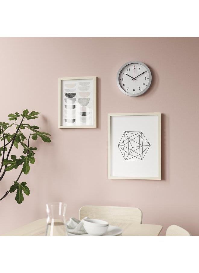 Generic - Wall clock, silver-colour, 28 cm - Image 1