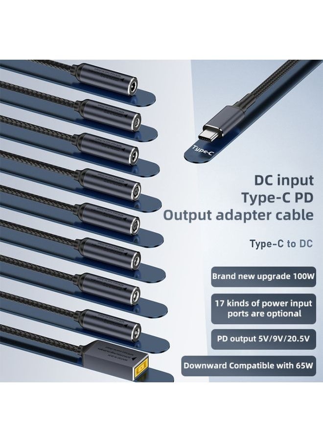 BURAQ DC 5.5 x 1.0mm to USB-C / Type-C Male 100W Computer Charging Adapter Connector  - Image 2