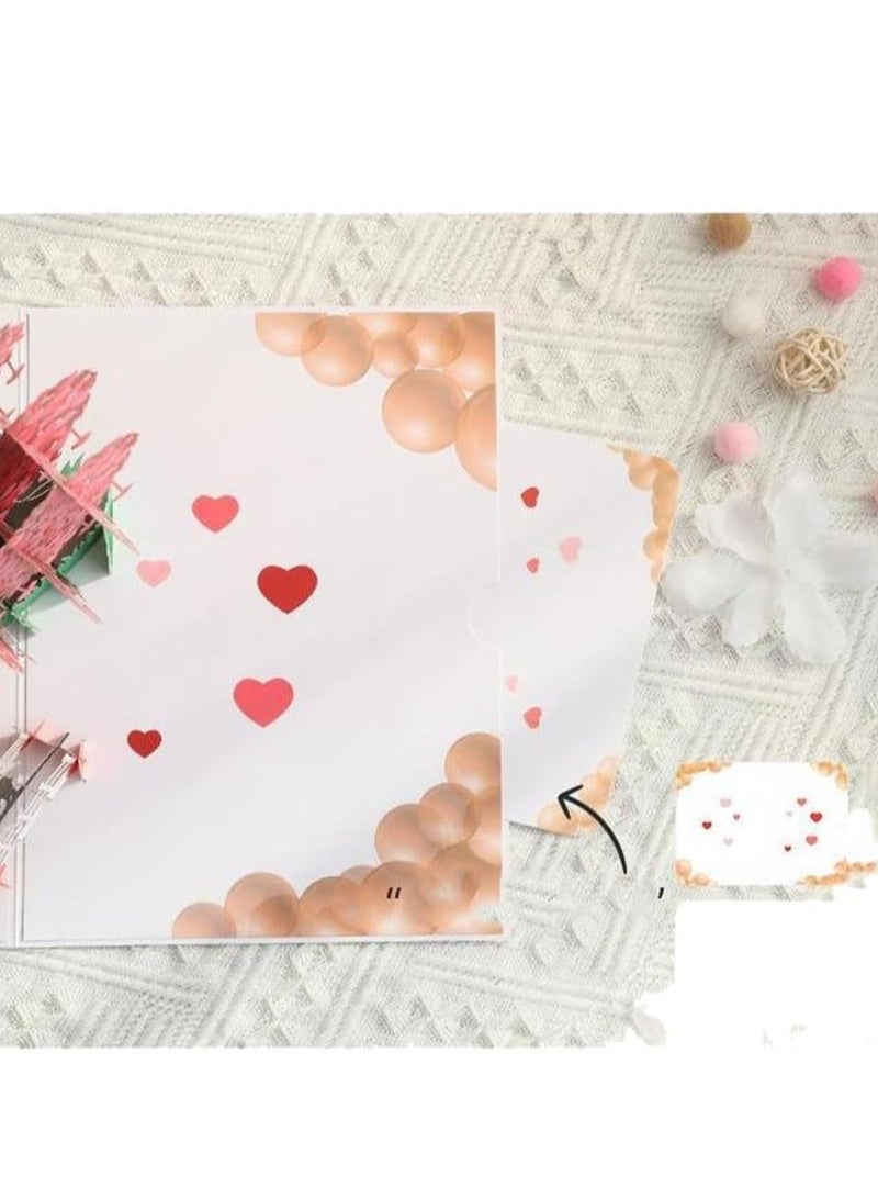 XiuWoo Tree Greeting 3D Pop Up Card, Creative Day Unique Happy Anniversary For Him Her In Supplies Handmade Proposal Wedding - Image 5