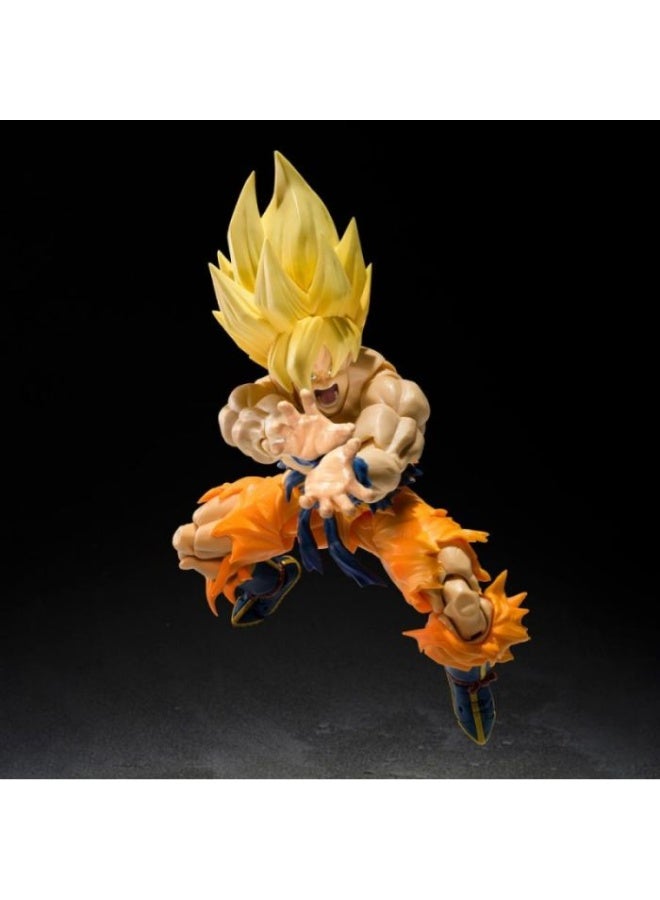 BANDAI TAMASHII SHF SUPER SAIYAN SON GOKU LEGENDARY SUPER SAIYAN [BS] Statue - Image 5
