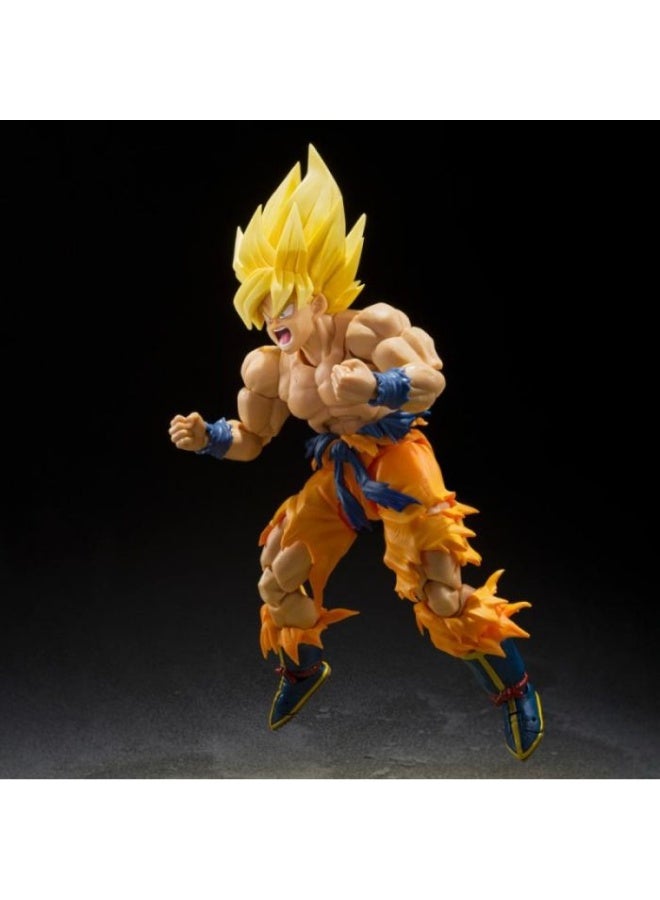BANDAI TAMASHII SHF SUPER SAIYAN SON GOKU LEGENDARY SUPER SAIYAN [BS] Statue - Image 3