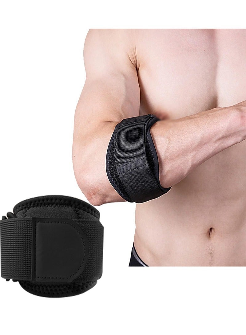 HaLunhi Tennis Elbow Support Brace, Anti-Tendinitis Elbow Brace，Elbow Brace with Compression Pad for Golf and Tennis,Elbow Pain Relief for Golf and Tennis,Counterforce Brace for Forearm Support - Image 1