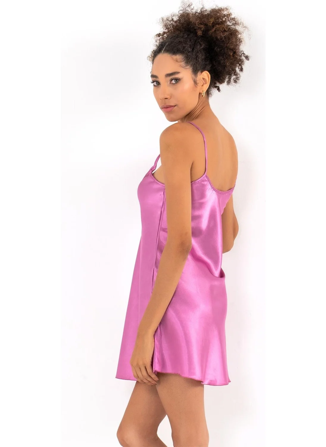 Miorre Thin Strap Mini Satin Nightgown