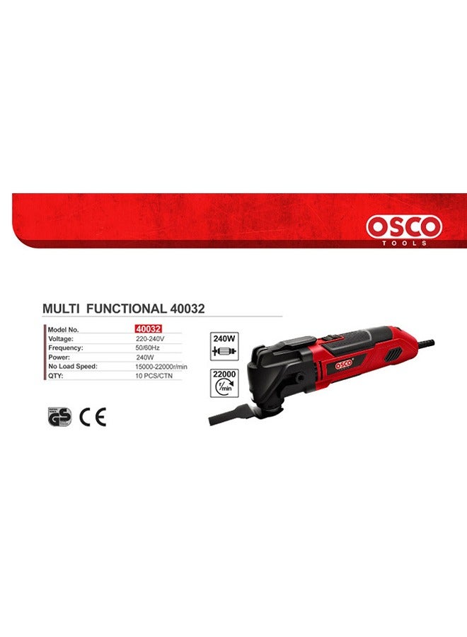 OSCO-TOOLS Osco 300W Oscillating Multi-Tool – Professional Multi-Function Power Tool for Cutting, Sanding, Scraping, and Finishing Wood, Metal, and Plastic - Image 2