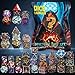 QMAY 8PCS Metal Mystery Dice Set Various Styles Polyhedral Dice Random Patterns Metal DD Dice Dice Bag DND Gifts Suitable for Dungeons and Dragons RPG MTGRole Playing Table Game - Image 2