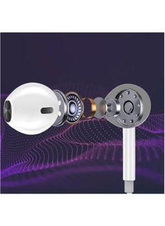 OTTAL USB-C Connector, Ergonomic In-ear USB-C HD Mono Earphone With Mic, Noise Isolation, Call Function, And In-Line Volume Control For iPhone 15, iPad Air, Galaxy S 23/22/21, Monopod-C White  - Image 4