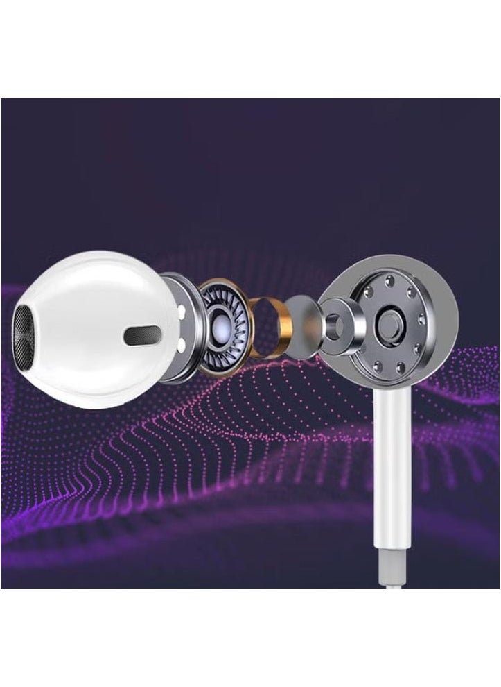 اوٹل موصّل USB-C، سماعة أذن أحادية مريحة داخل الأذن USB-C HD أحادية مع ميكروفون وعزل للضوضاء ووظيفة الاتصال والتحكم في مستوى الصوت في الخط لأجهزة iPhone 15 و iPad Air و Galaxy S 23/22/21 و Monopod-C أبيض  - Image 4