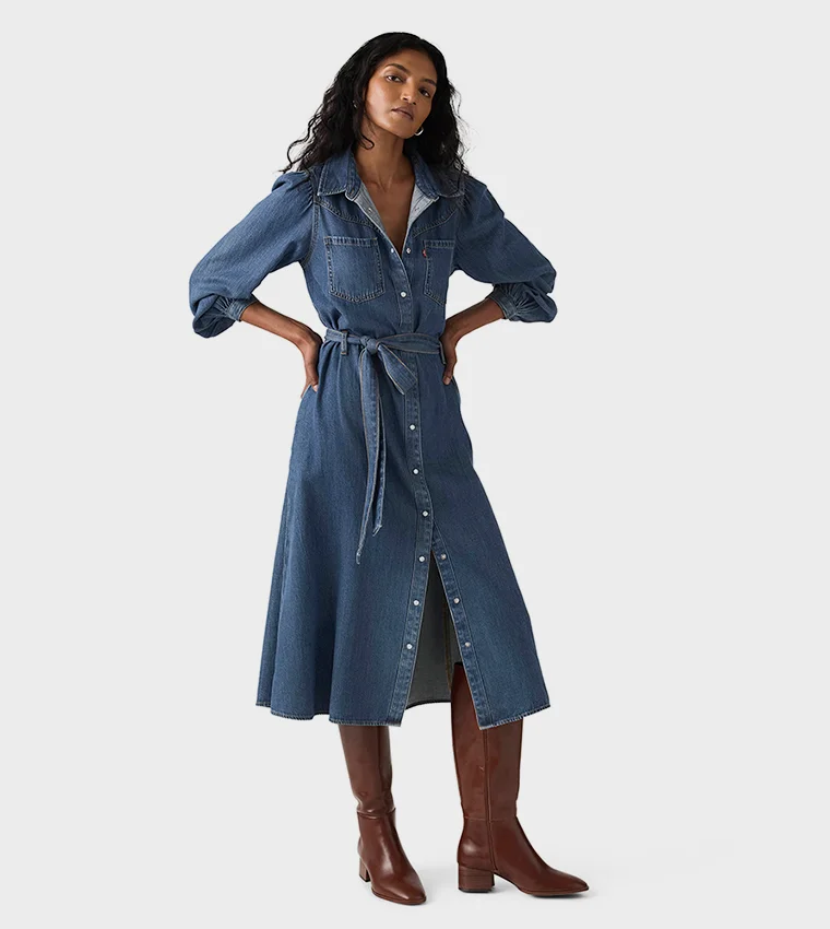 Levi's JOURNEY LS MAXI DRESS