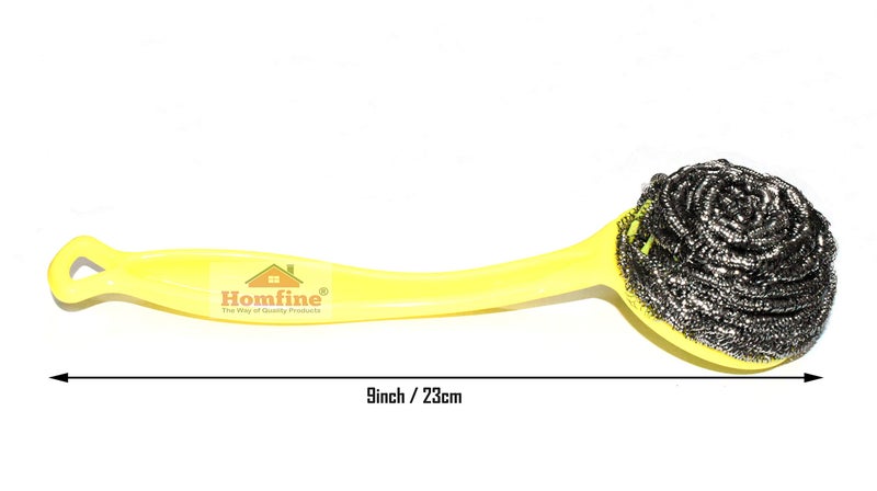 Homfine® Handle Scrubber for Kitchen Cleaning, Utensils, Dishwasher Handy Brush (1U) - Image 4