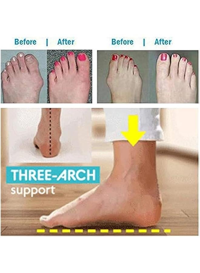 Women's Orthopedic Correction Leather Ring Toe Casual Bunion Slippers Summer Casual Beach Sandals Flat Heel Flip Flops - Image 3