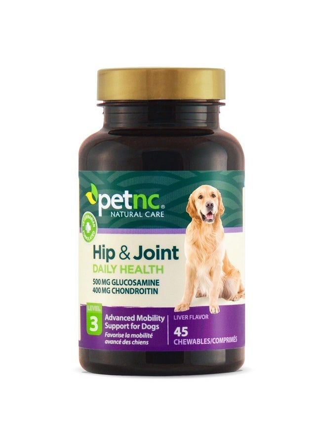 petnc NATURAL CARE PetNC Natural Care Hip and Joint Health Advanced Chewables for Dogs, 45 Count  - Image 1
