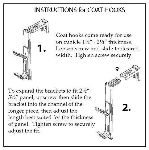 Modtek High Strength Cubicle Wall Hook (Standard Wall Hook (1 Pack) - Image 5