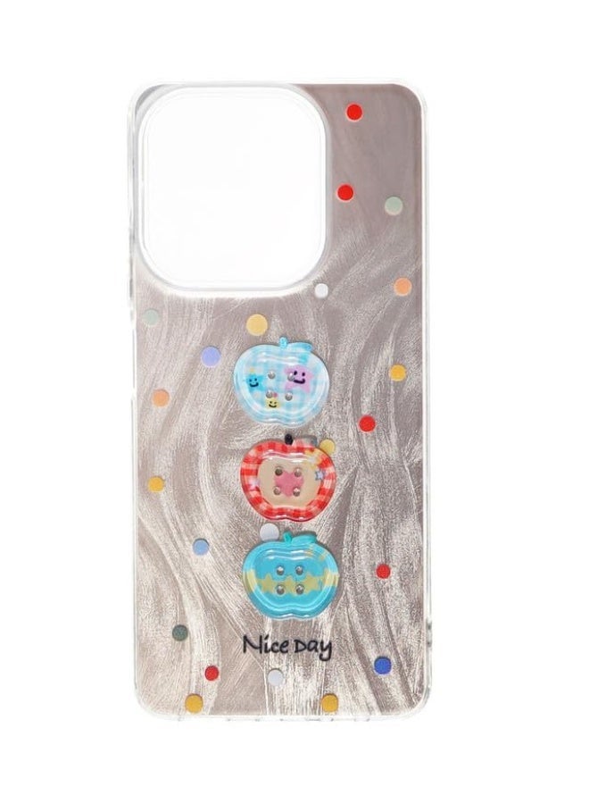 Plastic Back Cover For Oppo A15, Multi Color - Image 1