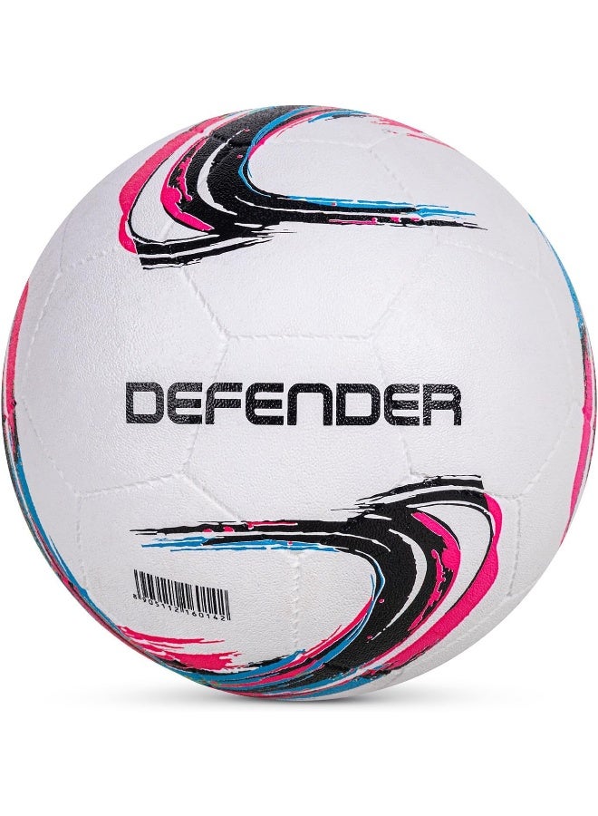فيكتور أكس كرة قدم فيكتور إكس ديفيندر مطاطية لكرة الصالات - كرة متينة للاستخدام الداخلي والخارجي للتدريب والمباريات | مقاس ٥ | وردي - Image 1