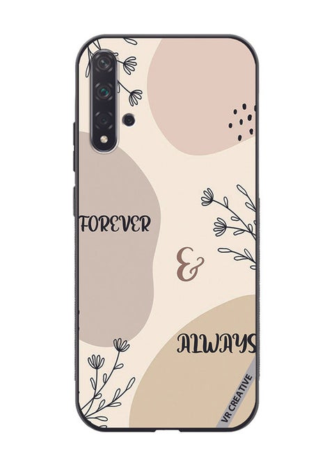Protective Case Cover For Huawei Nova 5T Forever And Always Design Multicolour