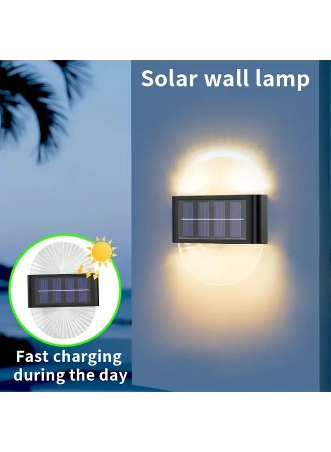 أضواء الحائط الشمسية الخارجية - 2 مصباح LED عالي الجودة متعدد الألوان - 3 أوضاع إضاءة - درجة حماية IP44 - قابلة للفصل - Image 4