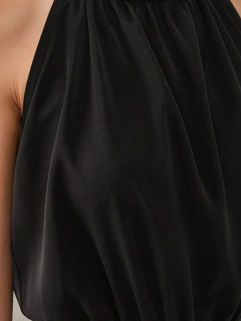 HICCUP Wide Leg Halter Neck Jumpsuit