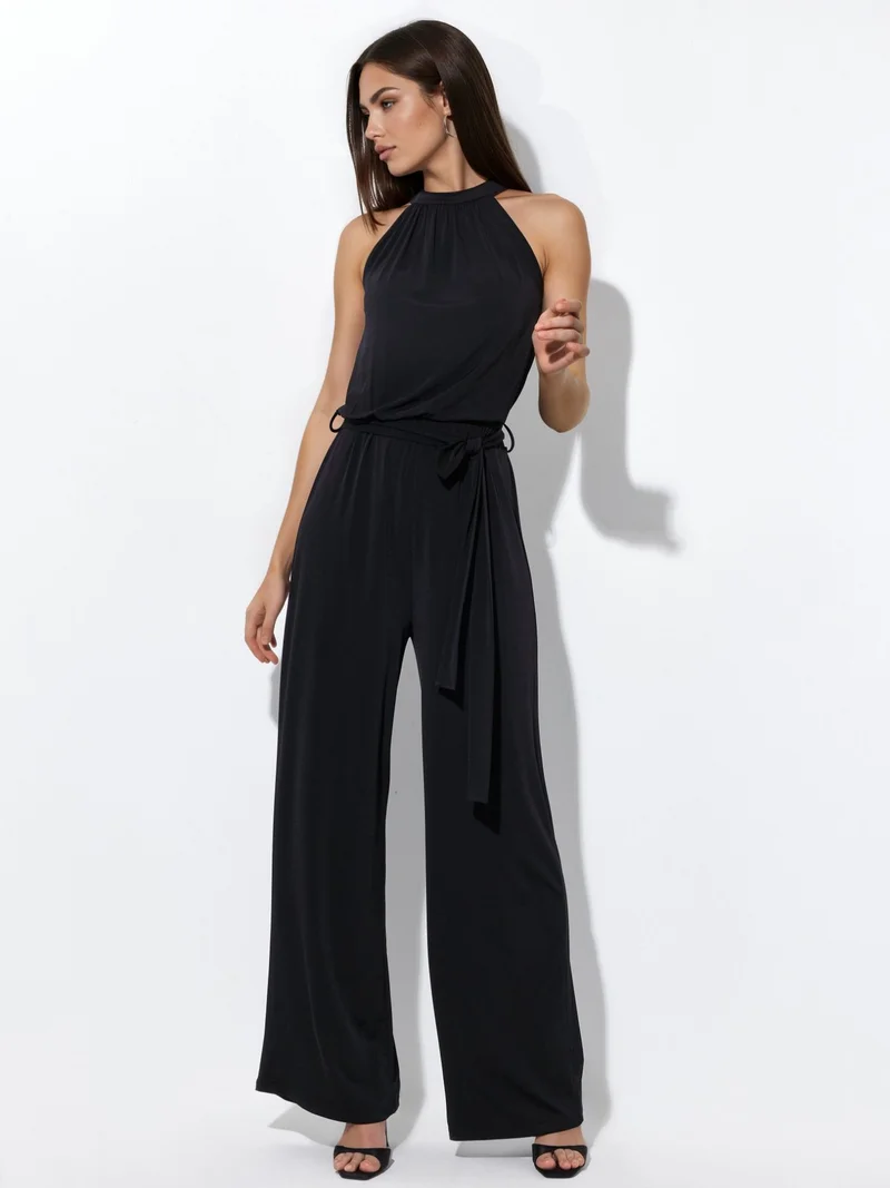 HICCUP Wide Leg Halter Neck Jumpsuit