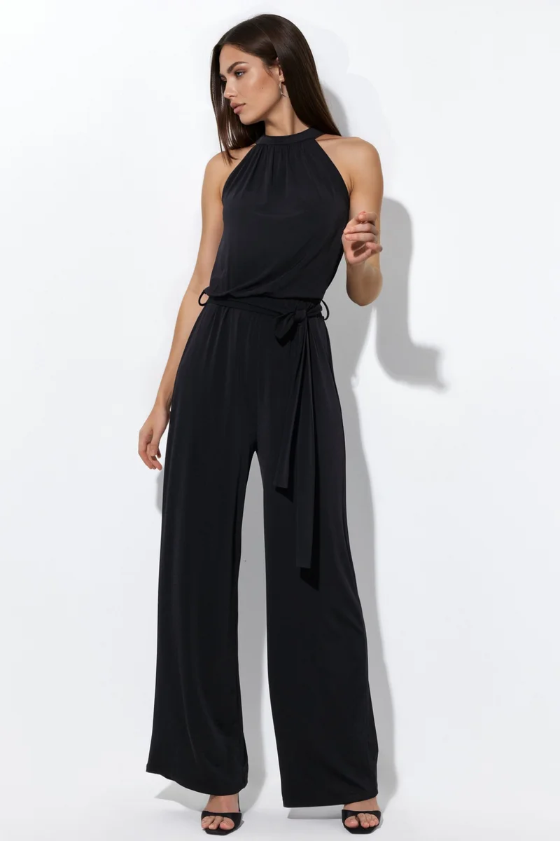 Hiccup Wide Leg Halter Neck Jumpsuit