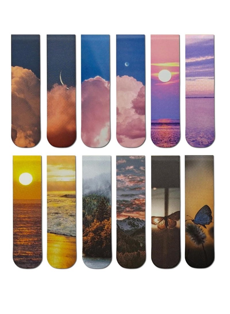 إسكدنيا 12 قطعة منعة كتب، ملصقات منعة الكتب للمنعة الكتب للطلاب والمعلمين والقراءة - Image 1