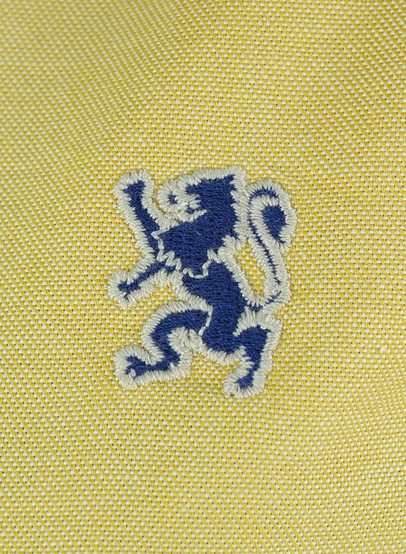 GIORDANO  Women's Cotton Oxford Slim fit Shirt with Lion Embroidery for Women | Best Price UAE