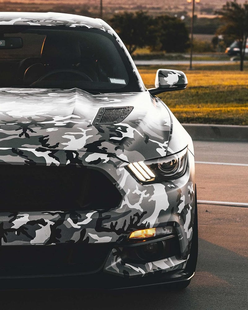 VViViD Snow Camouflage Vinyl Car Wrap Adhesive DIY Air Release Roll (1.5ft x 5ft) - Image 3