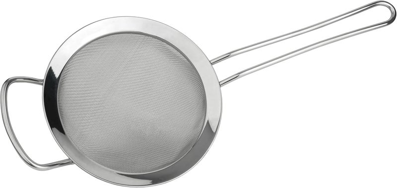 GRUNWERG ST-3006 Fine Mesh Strainer with Polished Rim And Handle, Silver, 6-Inch, 15cm Diameter - Image 2